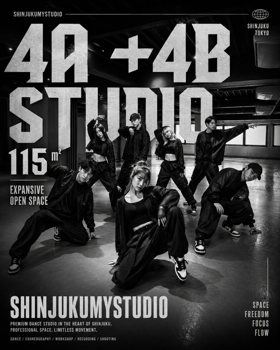 sinjukustudio's tweet photo. 🌻夏休みの学生利用も大歓迎✨

ダンス練習・サークル活動・イベントリハーサルに💃

📍4Aスタジオ（52㎡）
20名前後での利用におすすめ！
📍4Bスタジオ（115㎡）
25名前後の大人数利用もOK✨

夏休みの練習場所にぜひご活用ください😊
#新宿マイスタジオ
#夏休みスタジオ
#レンタルスタジオ https://t.co/cZ7yuDBQrB
