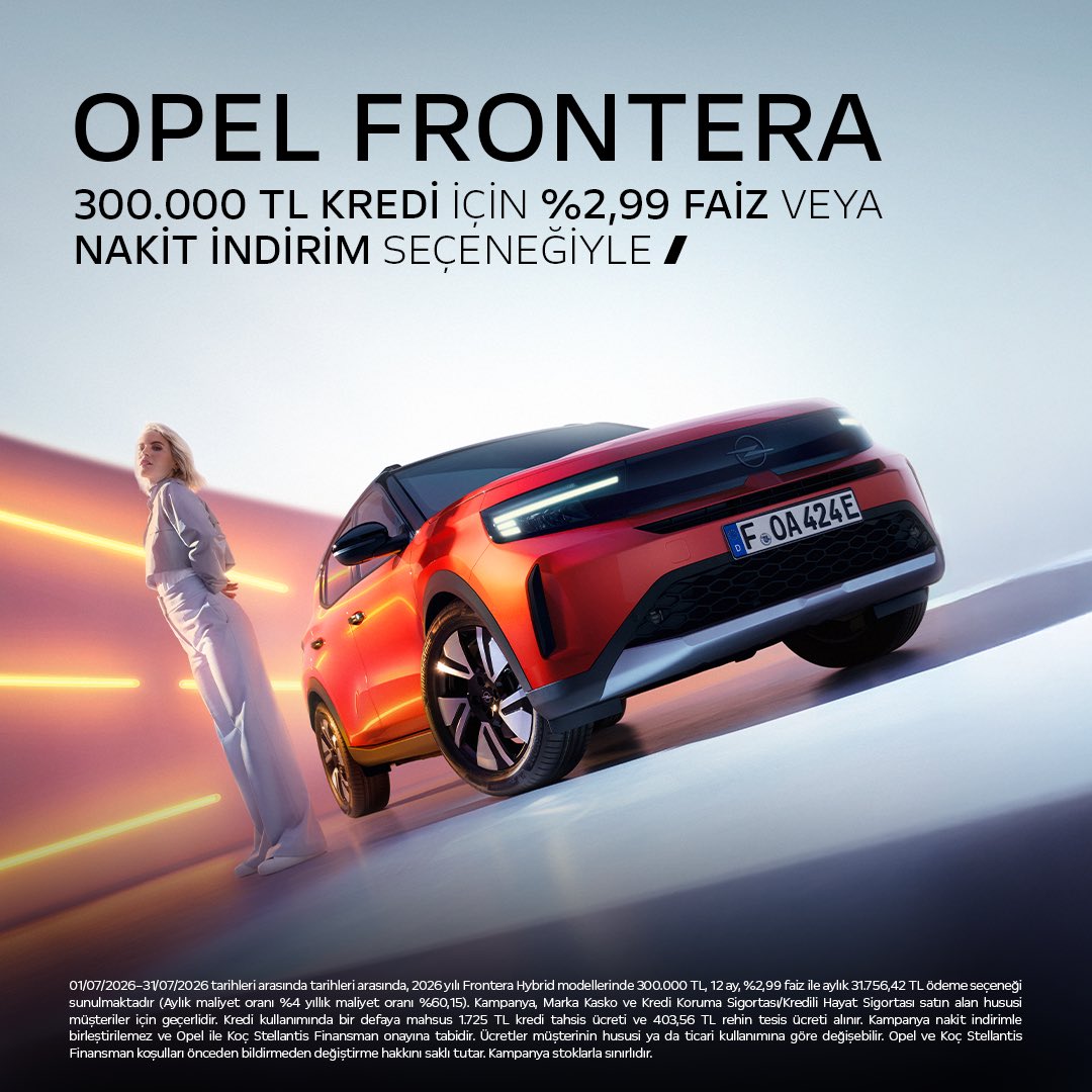 Opel_Mar's tweet photo. Opel Frontera, temmuz ayına özel; 300.000 TL’ye varan kredi veya nakit indirim seçeneğiyle, Opel Mar’da seni bekliyor.

Detaylı bilgi için👇

📞 0 (212) 417 29 29
💻 https://t.co/DnFgRyIEPp

#MarGrup #Opel #OpelMar #OpelFrontera #Frontera https://t.co/NabnY3b0VS