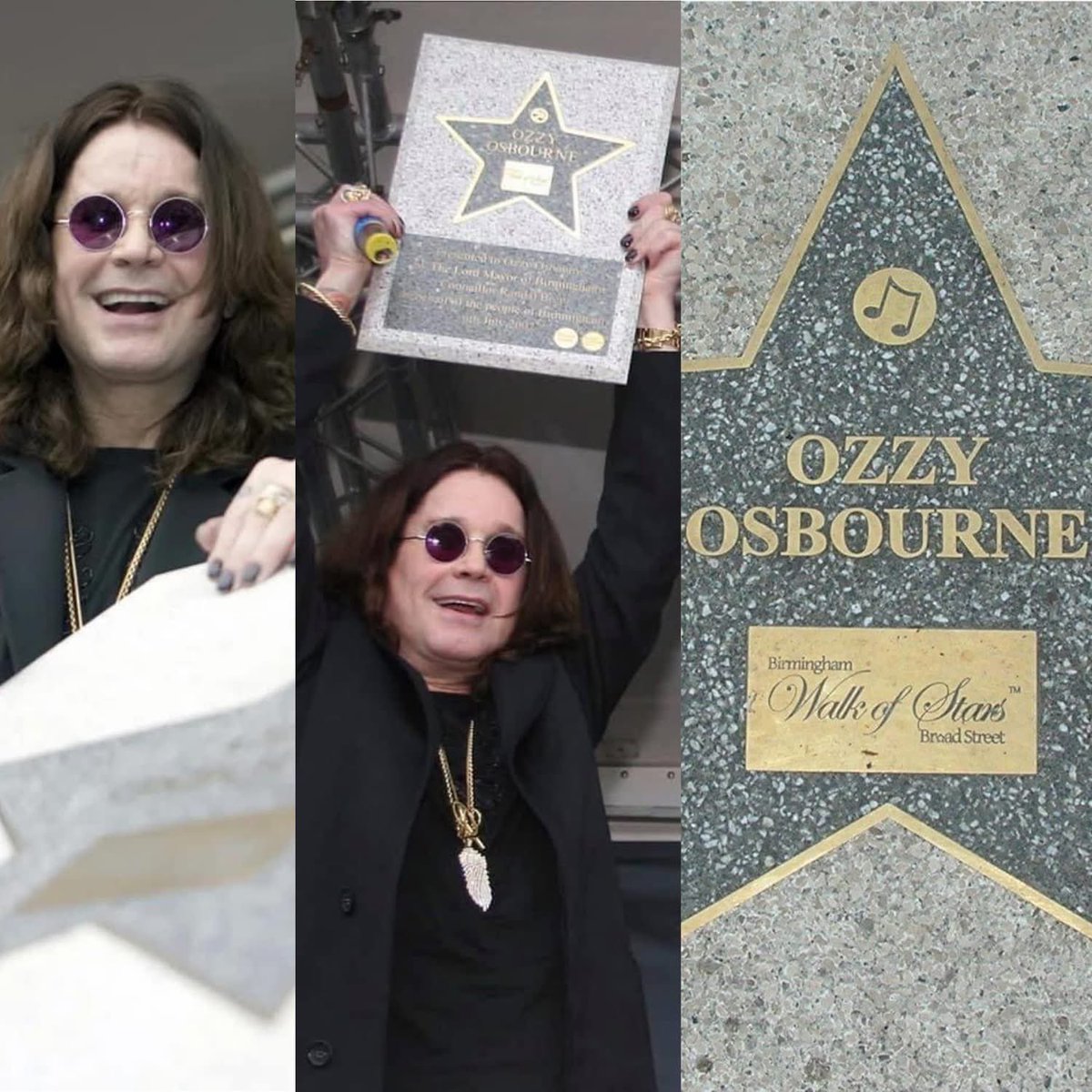 ThisDayInMETAL's tweet photo. On This Day in Metal July 6, 2007

Ozzy Osbourne became the first person to receive a brass star on the Birmingham Walk of Stars, celebrating one of the city’s greatest musical icons.

A fitting tribute to the Prince of Darkness in the city where it all began. 🖤

#ThisDayInMetal #OzzyOsbourne #Birmingham #WalkOfStars #HeavyMetal