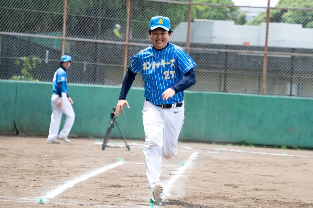 thetvjp's tweet photo. バッテリィズ・エース、野球能力測定会で盗塁王・周東に迫る好タイムを記録＜スカパー！野球YouTubeチャンネル＞ 

▼記事はこちら
https://t.co/WveNPDZeRJ #バッテリィズ #エース #寺家 #真中満 #ホンキッキーズ 　@sptv_fan　@sptv_baseball https://t.co/4f5gZAuQu0