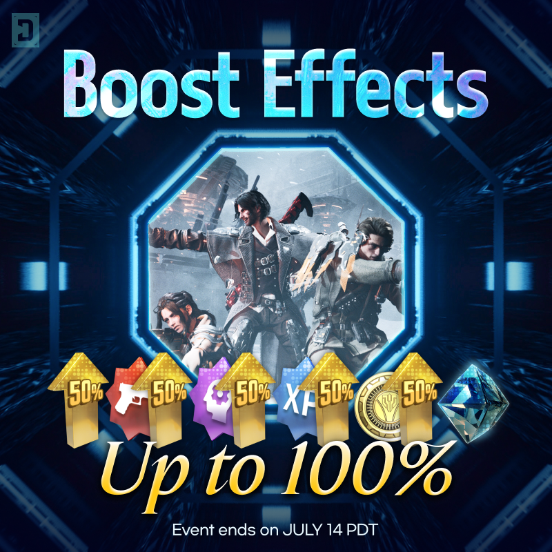 FirstDescendant's tweet photo. ⏰ Grab 50% boost items from the Dice Run and stack them with the Growth Boost event for up to 100% boost effect! Only a few days left - ends Jul. 14 (PDT)! https://t.co/w9T2YX9zk1