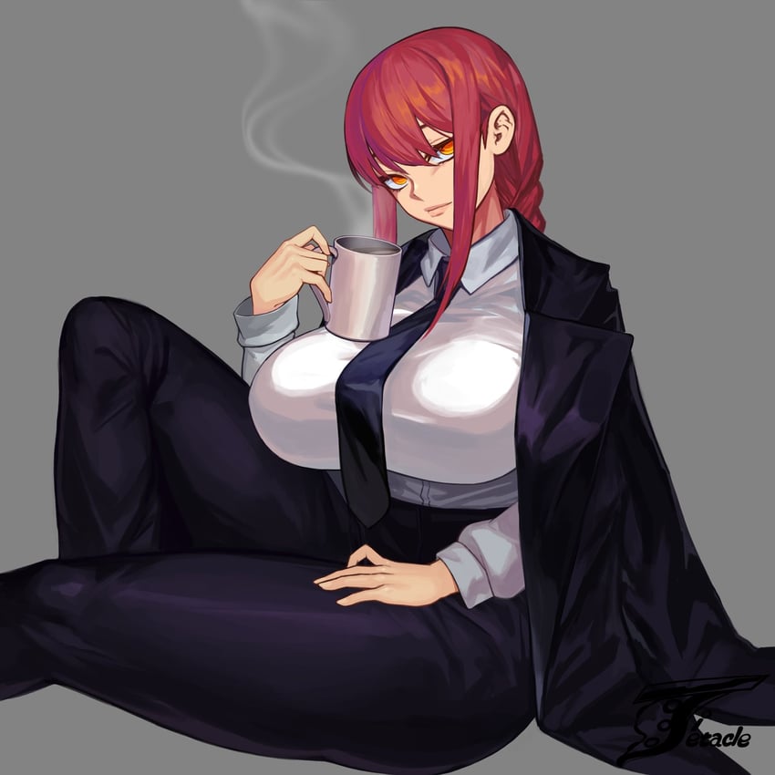 CSMgirlsRP's tweet photo. Makima: 

"Shall we sit here for a little while?~ My schedule is open and I'm not particularly busy. How was your day? Go on tell me... Perhaps you'd like a little coffee or tea?~ Or would you enjoy something else?"

#csm #Openrp #rp #mvrp #Nsfwrp #lewdrp #opendms #makima #erp https://t.co/HVLexJlNZW