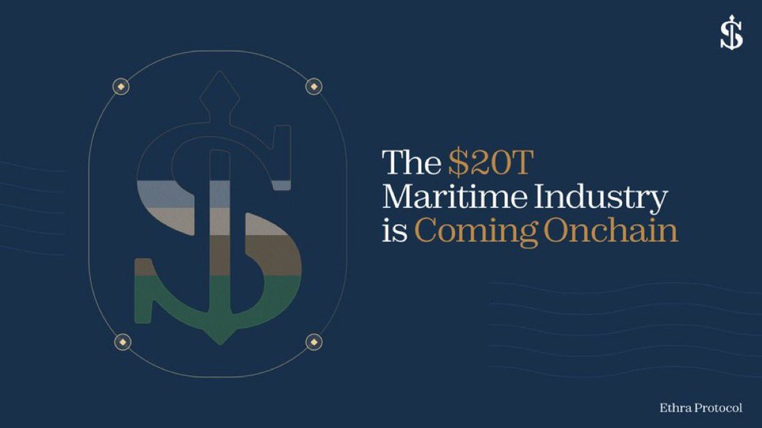MuriscoOfficial's tweet photo. In every major cycle, wars, pandemics, oil shocks, shipping endured and kept the world moving. @EthraShip is tokenizing this resilient asset class with real dry bulk vessels generating steady charter income since 2021.

$SHIP gives the community governance and staking rewards anchored to actual fleet performance, while the structured investment layer brings in institutional capital. Inflation-linked, hard-asset backed yields in a $20T market. ⚓️

A solid infrastructure play for long-term thinkers. Checking more of their dashboard and updates.