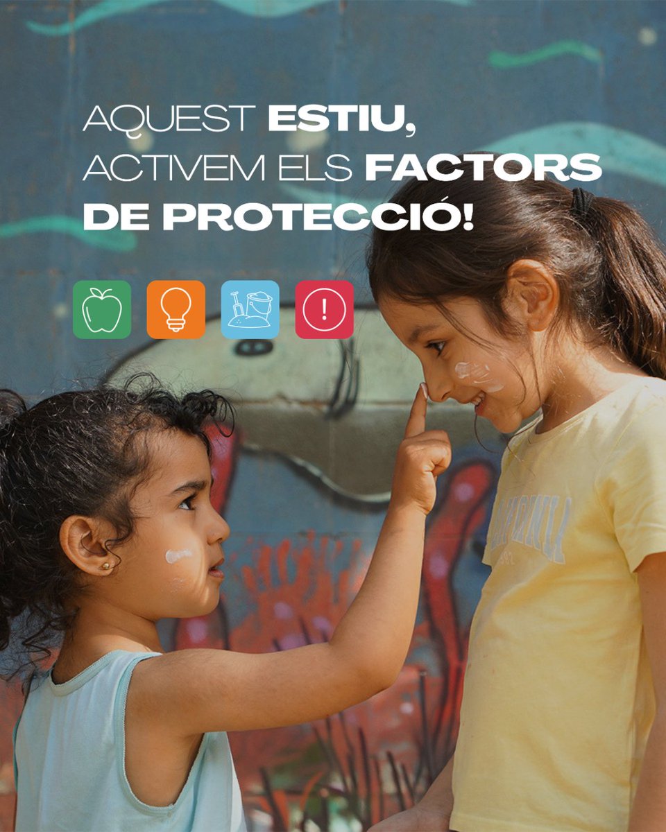 casalinfants's tweet photo. ☀️ Quan l'escola tanca, el risc augmenta. Per això, aquest #estiu al Casal activem els factors de protecció:

🏖️ Activitats, excursions i colònies!
🍏 Accés a aliments nutritius en els esmorzars i dinars
📚 Suport educatiu
⚠️ Seguiment amb les famílies i de situacions de risc https://t.co/DUQ98f4W01