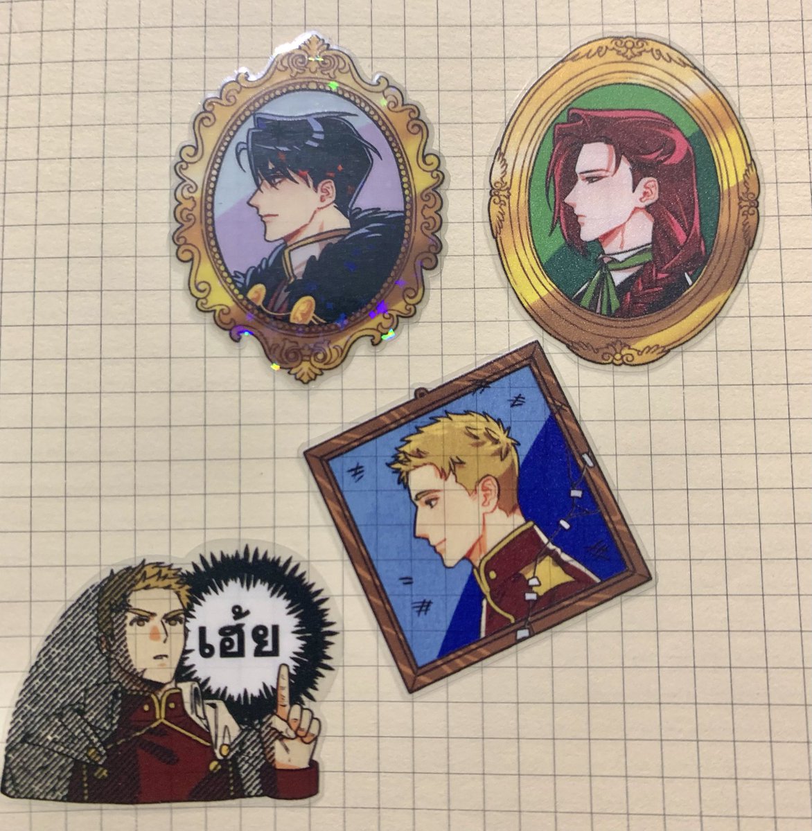 earthnattapat's tweet photo. สติ๊กเกอร์ชีทลายใหม่ลงงานวายบุ๊คมาถึงมือแล้ว! คราวนี้เป็นสติ๊กเกอร์ใสรองพื้นขาว(บางจุด(?)) ค่ะ

สติ๊กเกอร์ชื่อเซตว่า ‘ยศฐาบรรดาศักดิ์’ 🙂‍↕️

หมายเหตุ: ของแม้กที่มีร่างกายโปร่งแสง… ไม่ใช่ความผิดพลาด จึงขอแนบตัวอย่างการใช้งานมา ณ ที่นี้

#สวัสดีครับผมแม็กเซล #Ybookfair11 https://t.co/QRfTaPXQxV