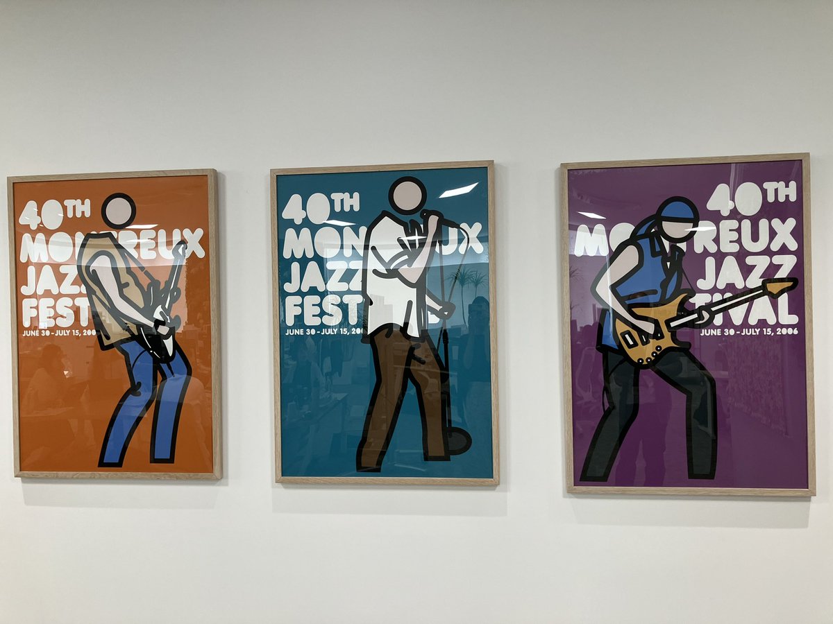 お疲れ様です😌 先週に続きオフィスアート紹介🎨 Julian Opieの「40th