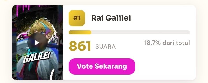 chocobubblete's tweet photo. Menyala inmates 🔥🔥
Ayo vote vote vote for Rai Galilei here!!

https://t.co/rN7HfLEHyc https://t.co/Oqanp1W4OE