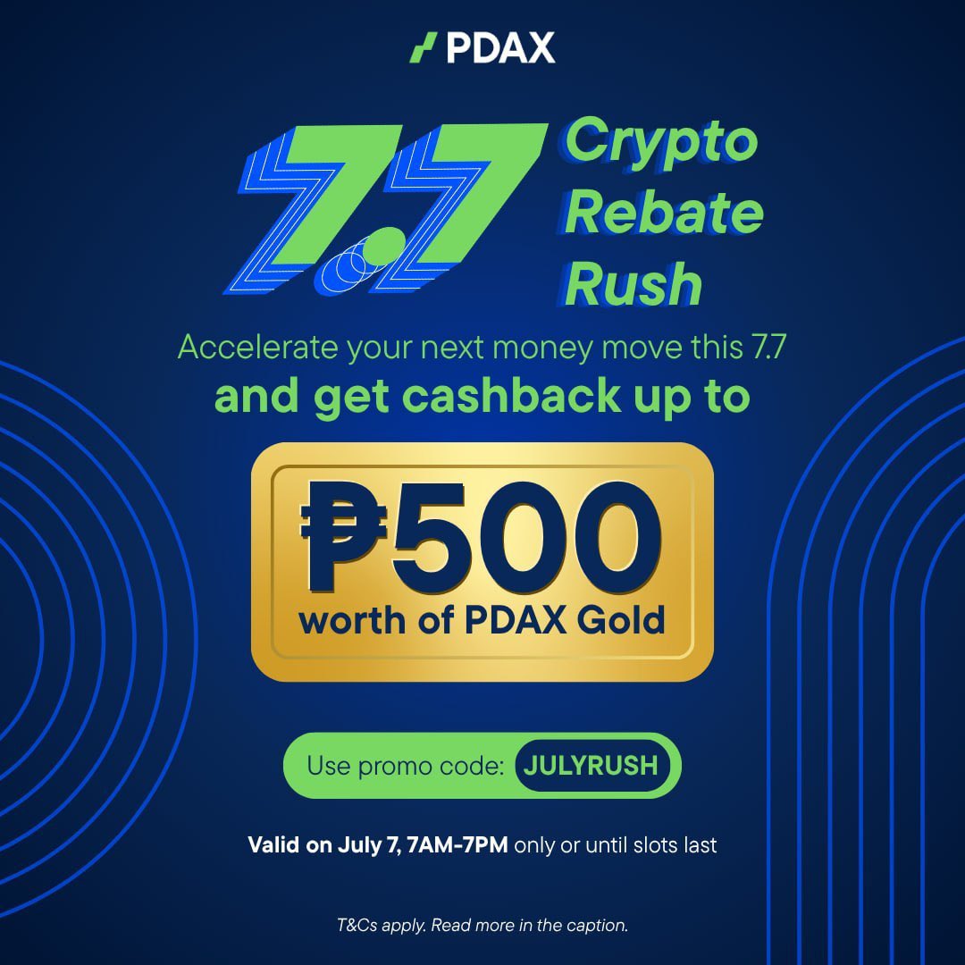 lilaykankoshi's tweet photo. Always nice to see campaigns that reward active traders. Joining the PDAX 7.7 Crypto Rebate Rush today! 🚀 @pdaxph @nadzuekage @missuegianna @HangryCrypto 

#PDAXRebateRush #JULYRUSH https://t.co/ry7nEu8nXb