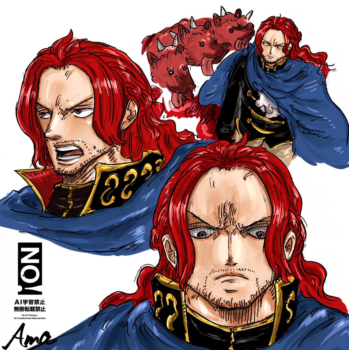 XgInrw's tweet photo. シャムロックの練習練習！
本当に難しいですこのイケオジ😵
#fanart #ONEPIECE https://t.co/0YwPE92hts