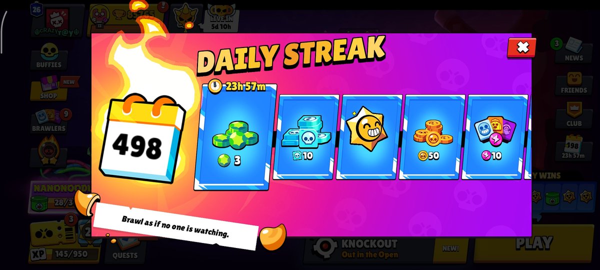 Lone_wolf51's tweet photo. @FTMKeienburg @supercell Hi Frank, I'd like to ask something about Brawl Stars. Is there an end to the daily reward series within the game? I've been continuing my series since the day the daily reward series was introduced. I hope you'll answer. You give 🤍 https://t.co/dk2UGv4Sg2