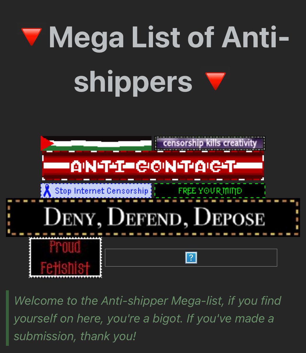 generouschoco's tweet photo. Pr0shippers: FREE PALESTINE DOWN WITH CAPITALISM DOWN WITH CENSORSHIP. 
Also Pr0shippers: let’s make a Canary Mission for Antis and call them bigots because they have negative opinions on my porn hehe :3c https://t.co/OfWVmdJLPK