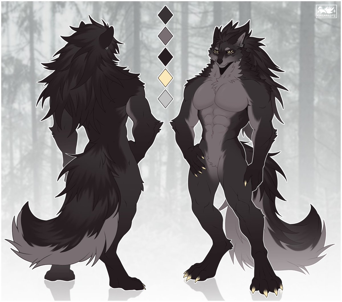 ArgosWerewolf's tweet photo. Argos' Reference Sheet - Art by @reitzkaisar https://t.co/FLavwUVUVV