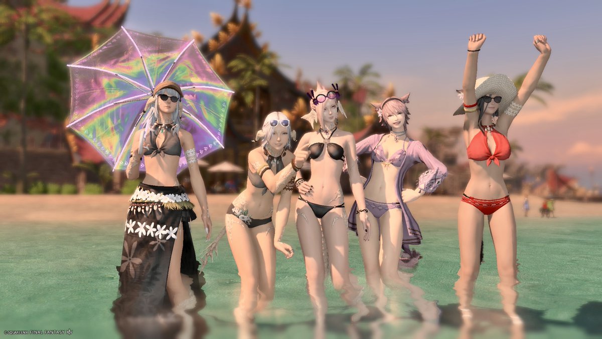 __cctm's tweet photo. 　　　　　
昨日の海シリーズ🏝
久しぶりのSS楽しかった〜！
　　　　　
 #FF14SS https://t.co/UDsq6iHctv