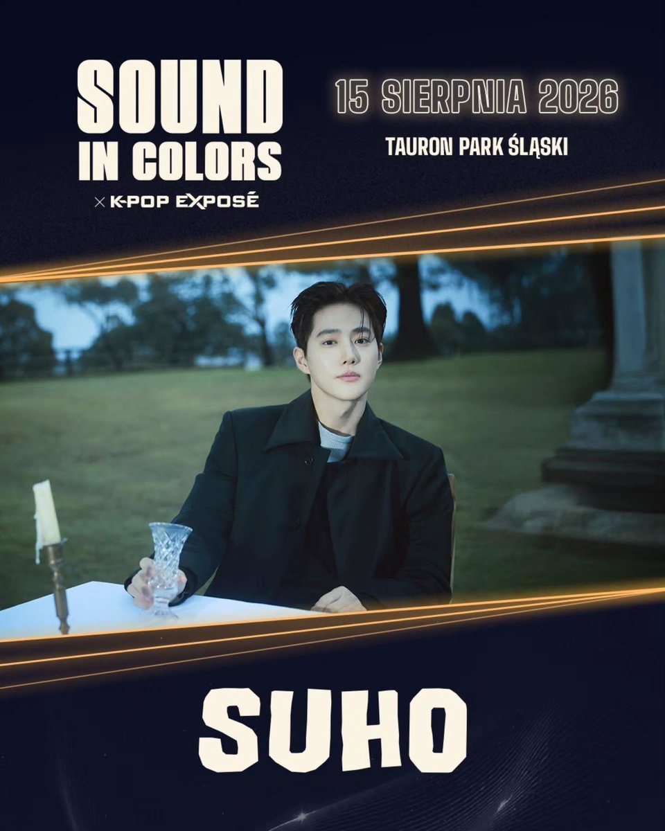SUHOLOOK's tweet photo. Rockstar SUHO in Poland! ❤️

SUHO will perform at the 'Sound In Colors Music Festival' in Poland on August 15! 🐰🎸🎶

#SUHO #수호 #スホ #金俊勉 #EXO https://t.co/t6YZoNU141