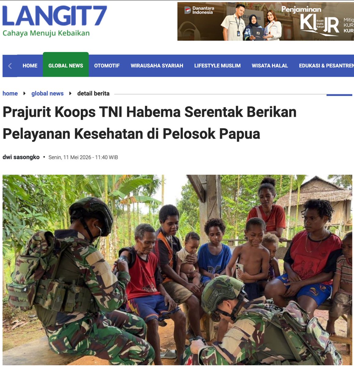 dudungdula's tweet photo. TNI melintasi segala ruang, saat, dan lahan untuk mengupayakan detak kehidupan di seluruh bagian tanah air tetap berjalan dengan baik.

Hadir Sampai Pelosok https://t.co/yaSEzZ6hXO