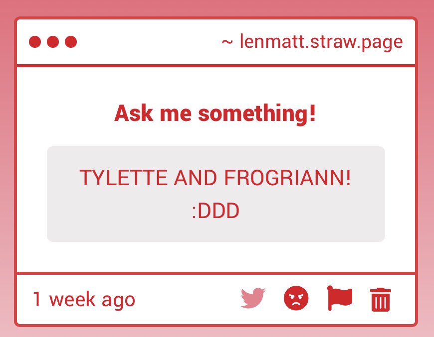 fluidayato's tweet photo. "TYLETTE AND FROGRIANN! :DDD" -> I PROMISE IM WORKING ON THESE REQS OK?  https://t.co/H7OVAkLCse https://t.co/Zgf7zc73aN