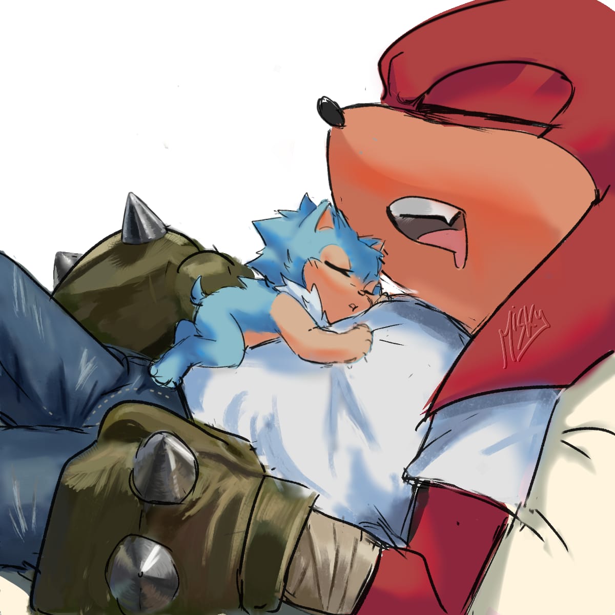 Misky_Whiski's tweet photo. Those Days on the Farm 

Nightmare X Reset @MorriganSheep https://t.co/mIVClFg8DE