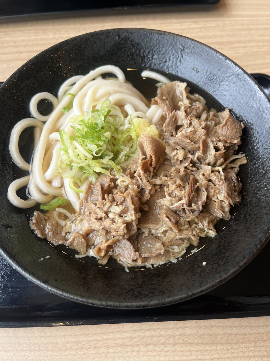 7/6エスコン 昼食は肉うどん🥩！
