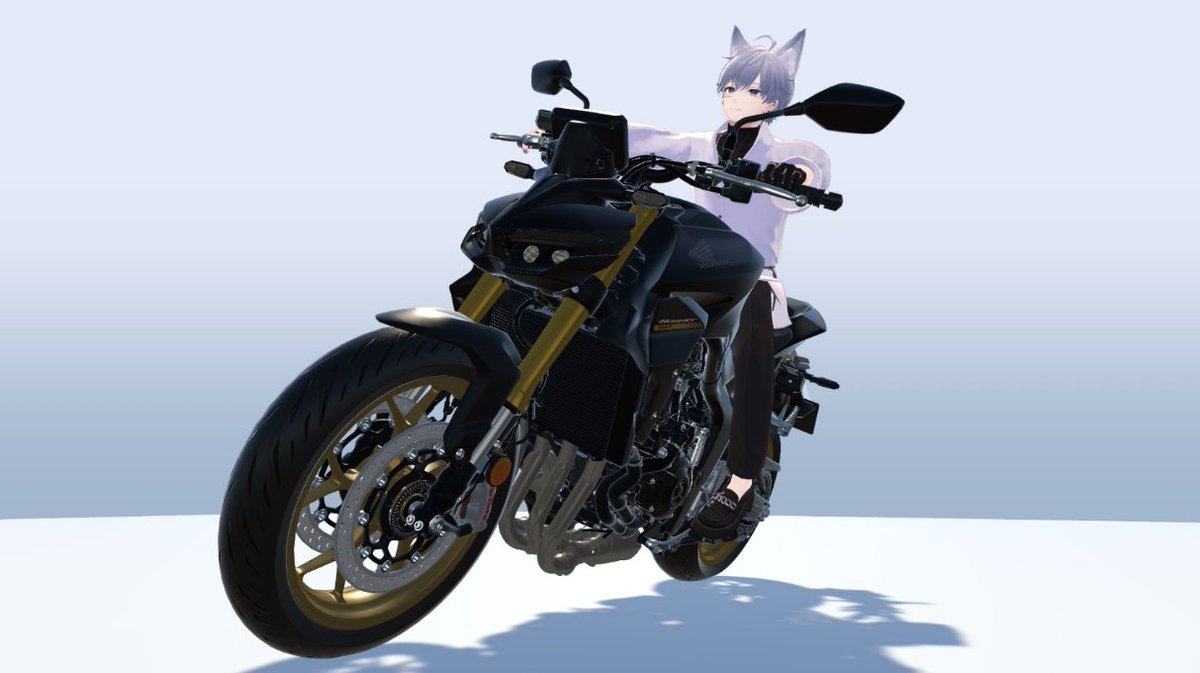 honda_Motanion's tweet photo. ＼アップデートチラ見せ👀その３／​

既存のバイクギミックをアップデート予定❗
バイクの【傾き】に合わせて
アバターのポーズも追従するようになります✨​

カーブでの体重移動など、躍動感のある動きをバッチリ演出！
臨場感あふれる走行はもちろん、
かっこいい写真撮影でのポージングにも活用できるかも📸​

ぜひアップデートを楽しみにお待ちください🏍️💨​

#HondaMotanion #Honda #VRChat