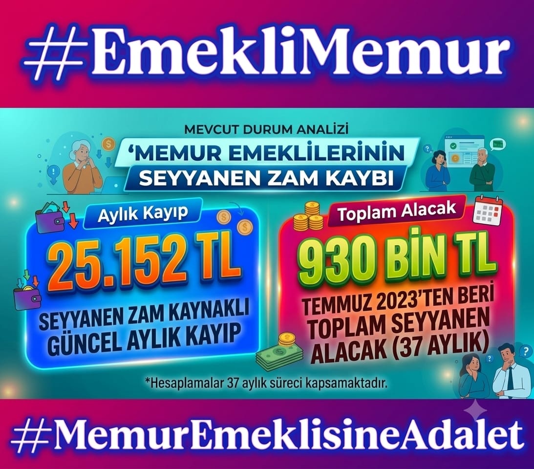 AysunKayma89276's tweet photo. #EmekliMemur un hukuksuzca gasp edilen seyyanen zam hakkına karşı sessiz kalanlar da ,mağdur edenler kadar her iki cihanda sorumludur.‼️

Elbette o  sandık çok yakında gelecek ve 3 milyon  Memur emeklisi aileleriyle birlikte en az 10 milyon kişi bunun hesabını sebep olanlardan ve sessiz kalanlardan mutlaka soracaktır.‼️

Memur emeklisi  3 yılı aşkın süredir sefalete sürüklenmiş ,emekliliğin tadını çıkarmak şura da dursun, aç kalmamak için  hayat mücadelesi veriyor.‼️

Vicdanınız rahat mı sizin❓

@AYMBASKANLIGI
@RTErdogan 
@tcbestepe 
@memetsimsek 
@MHP_Bilgi 
@herkesicinCHP 
@kilicdarogluk
@eczozgurozel 
@gamzetascier 
@iyiparti 
@isikhanvedat
@Mustafa_Destici
