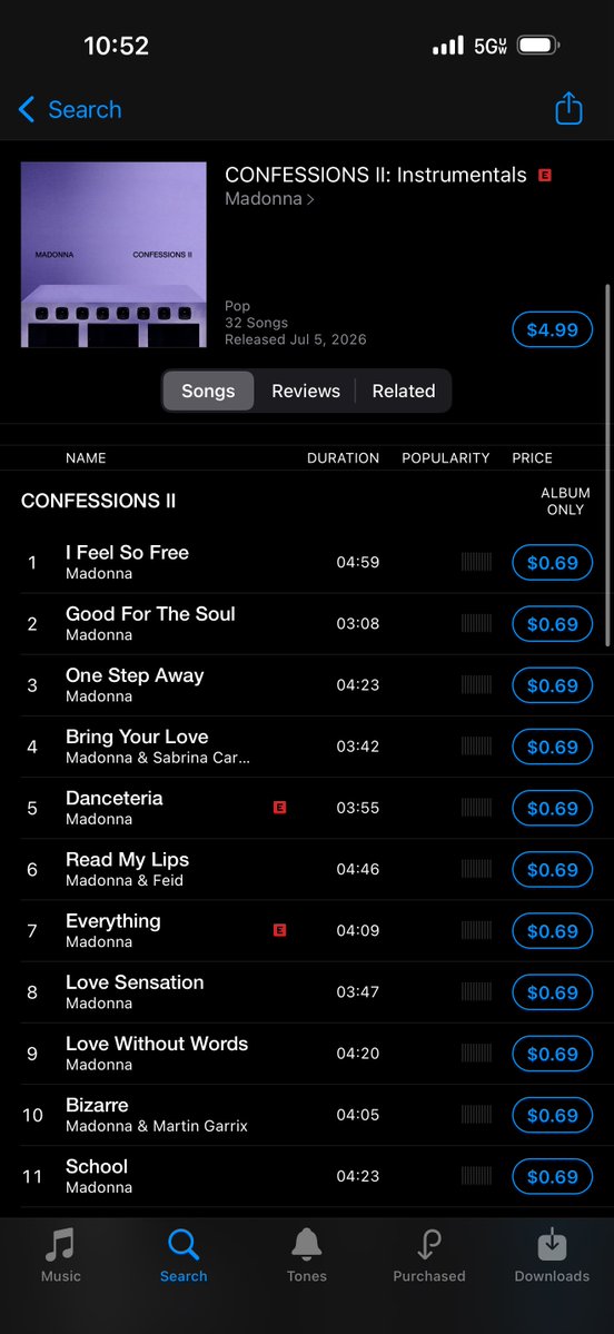 leonnxxo's tweet photo. the instrumentals for Confessions II have just been released CONFESSIONS II: Instrumentals by Madonna https://t.co/nvzEHesOGA https://t.co/d0CqiilRjf