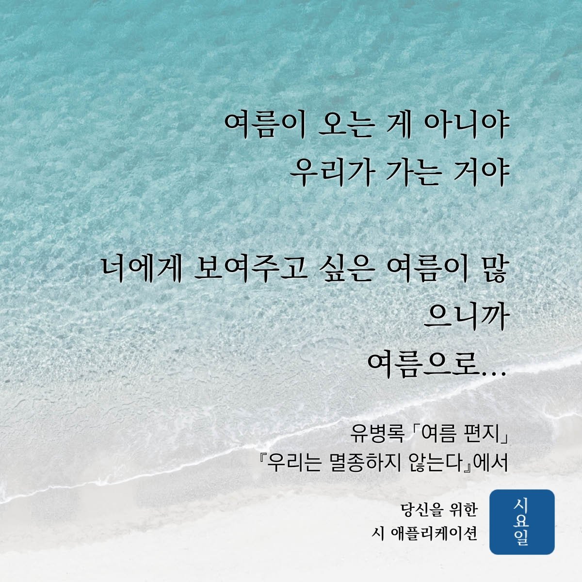 DoNotEat_SiO2's tweet photo. 유병록 「여름 편지」 
#시요일
 https://t.co/iCKv8kkGiW https://t.co/QoRsYAfC8A