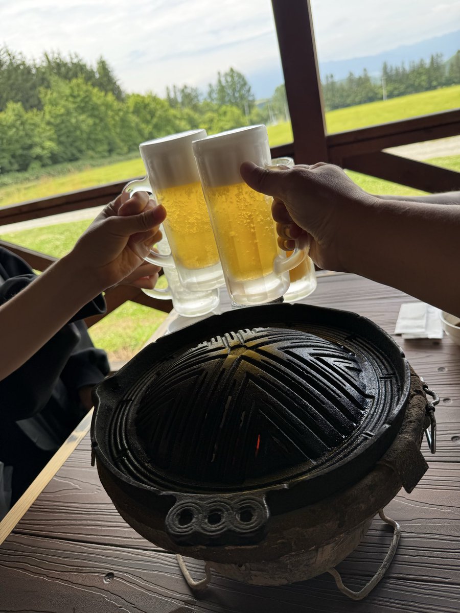 York_dd's tweet photo. めちゃくちゃ良いロケーションで美味しいジンギスカンでした🐏😋 https://t.co/LKx71gT1HP
