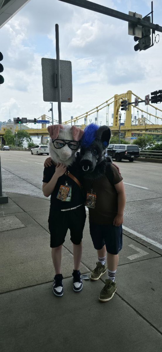 That_Dog_Ash's tweet photo. Just got back home and I’m hit with such a massive wave of emotions from Anthrocon, I’m so incredibly grateful for the amazing people who make being a fuzzy what it is. 💜

Also expect a massive wall of AC content I got busy this con 🐶 https://t.co/lY6eYnZGrN