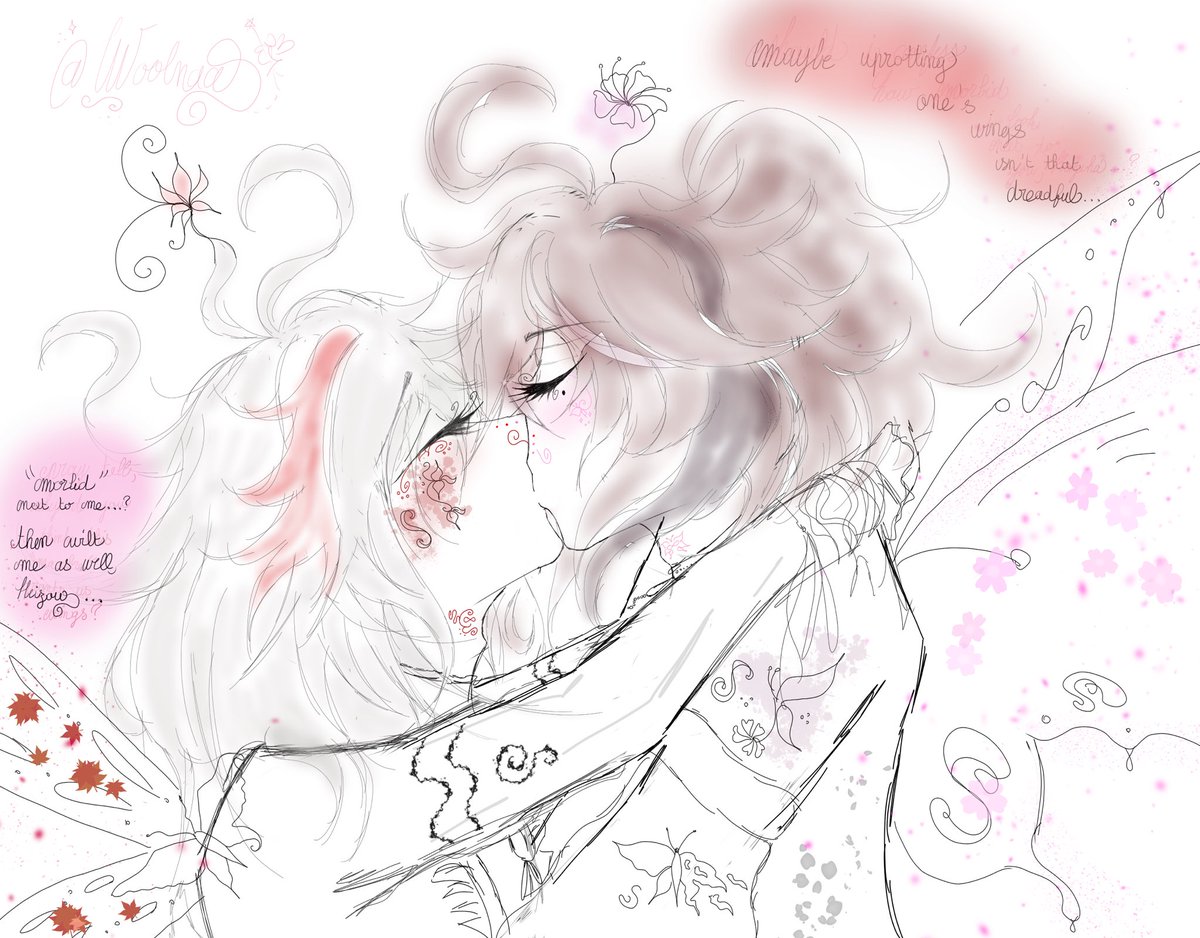 woolnaa's tweet photo. small #heikazu doodles — fairy au https://t.co/VPgIYK5Bct