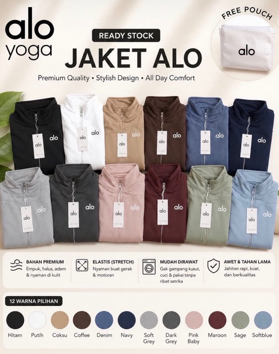 sukakucing_12's tweet photo. Ada yang mau jaket dupe Alo iniiiii gaiss? Aku open di under 100rb aja (masih kembali banyak😋)  Ada size standar dan jumbo!! DM yukkk STOK GA BANYAK😍🫶 https://t.co/7ltzXvlYTN