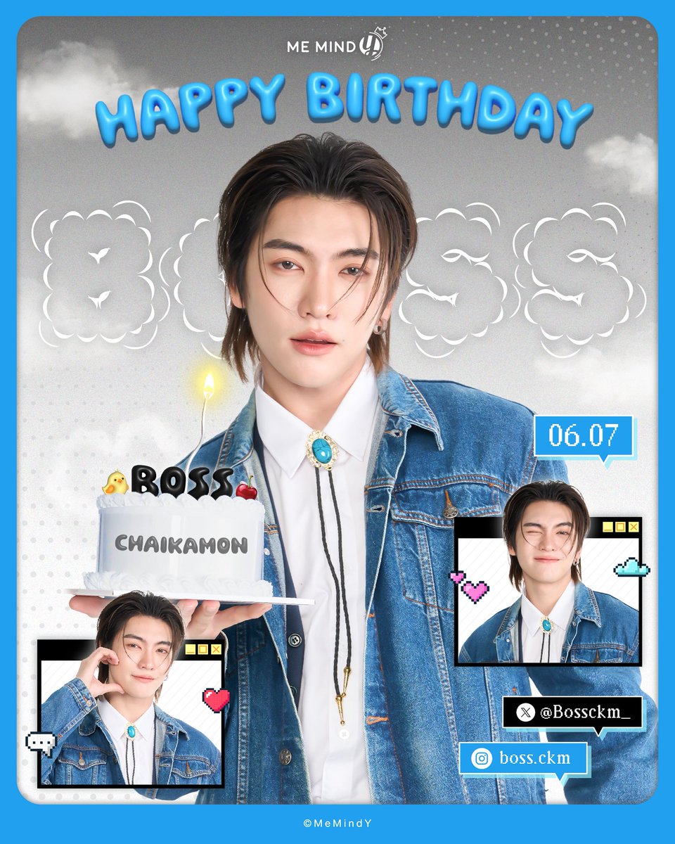 MemindyOfficial's tweet photo. HAPPY BIRTHDAY BOSS CHAIKAMON 🐥🐣

CHAIKAMON 27th BIRTHDAY 
#BirthDayBOSSCKM2026 https://t.co/3ZJvfFfH4F