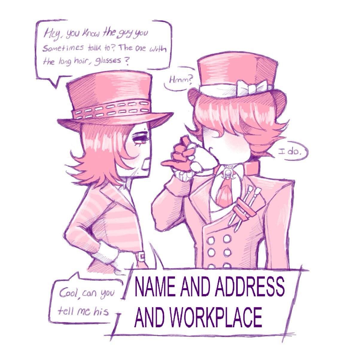 PinkPhony's tweet photo. My only family headcanon is that these two would be cousins. 

#IdentityV #Amandagaddis #Theripper https://t.co/EaDcpIVRPR