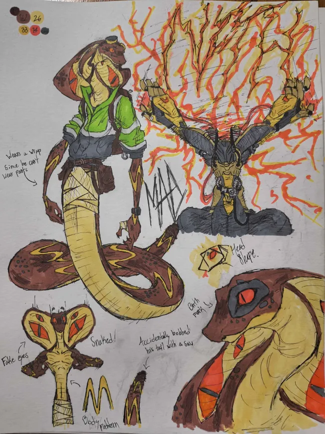 aMadBoxx's tweet photo. Finished a drawing of an old DND character, Nith Yezshihsuih.

#art  #OC  #dnd https://t.co/EFYlTtq6Xp