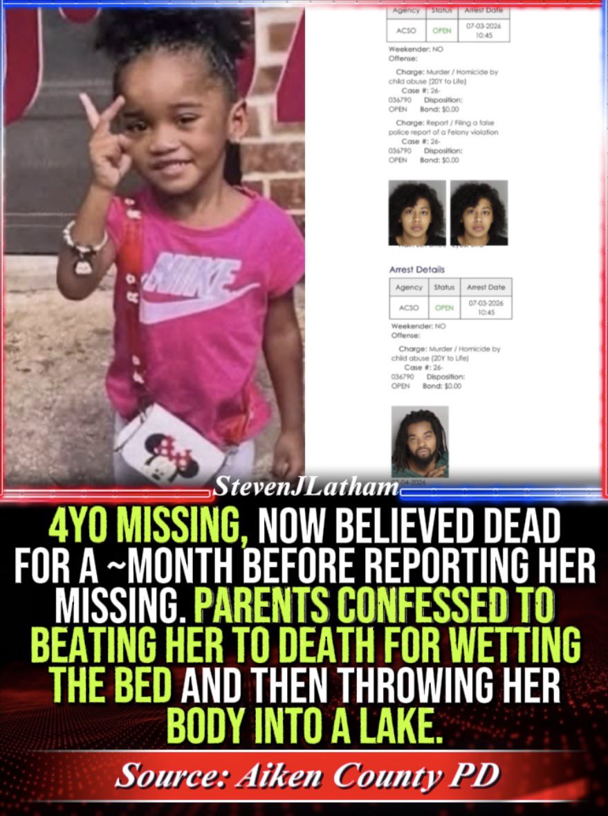 Javaeyah Harris πΊπΈ 4YO Javeayah Harris was beaten to death by her own parents in Aiken ...
