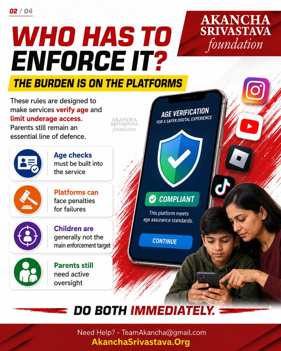 AkanchaS's tweet photo. Social media ban for children - countries exploring it, who enforces it, what's the cost of it and is a ban the whole answer - find out.
#AkanchaSrivastavaFoundation #India #Children #CyberSafety https://t.co/VPROkMkOfN
