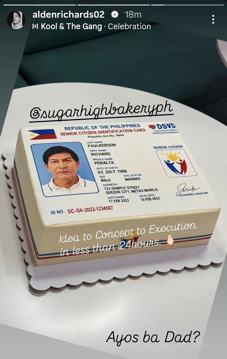 tineeee_18's tweet photo. Yung design ng cake talaga eh😂

#AldenRichards https://t.co/OrnPlNwlLl