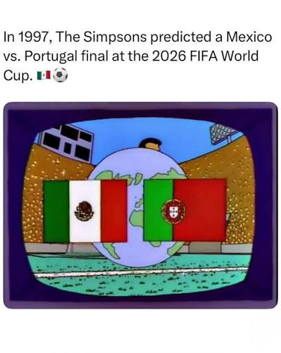 imqnz_'s tweet photo. so the simpsons theory is wrong? #worldcup https://t.co/v7Le3xJcg5