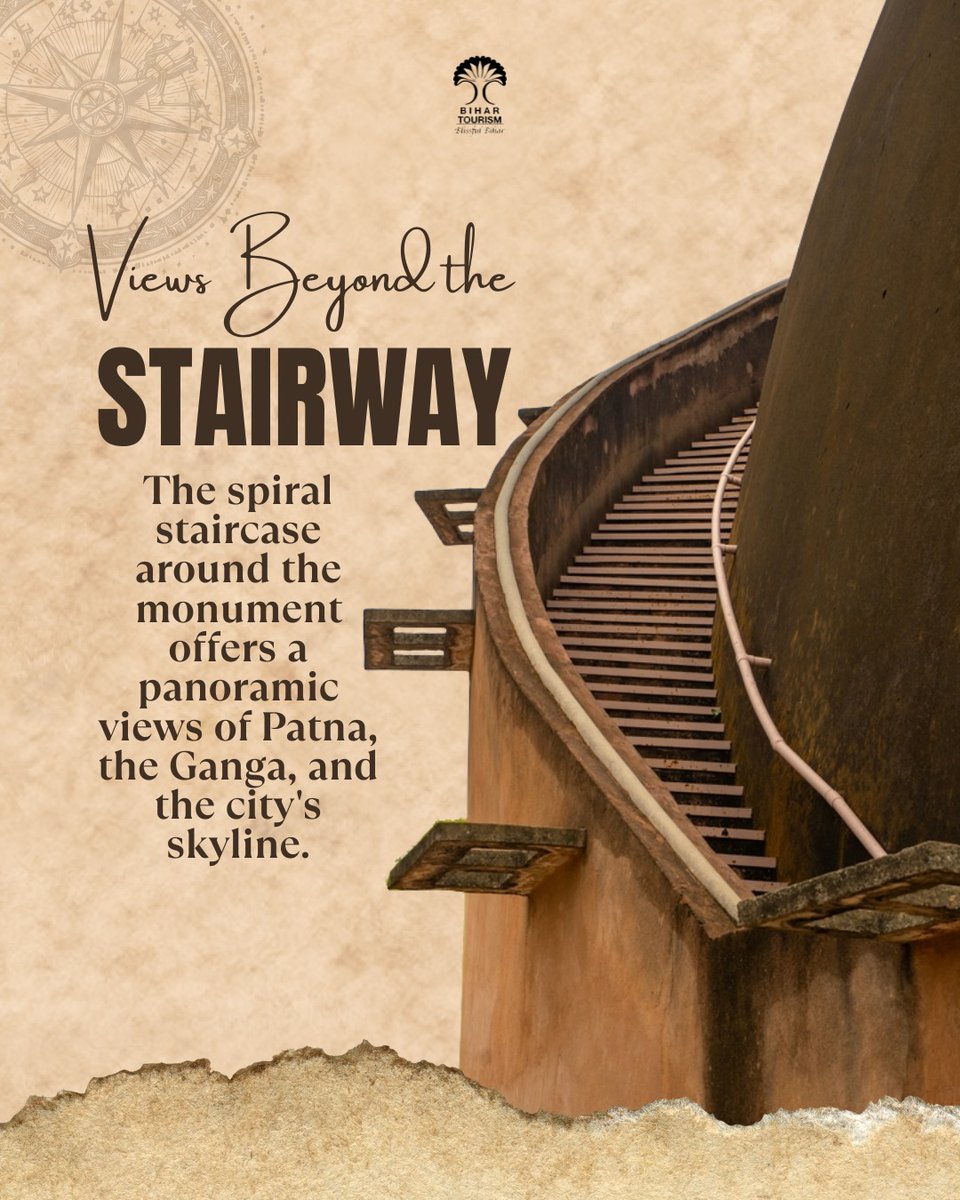 TourismBiharGov's tweet photo. Ever wondered about the story behind Golghar?
Find out with us!
#Golghar #Patna #BiharTourism #Explore #IncredibleIndia #HiddenGems #Historic #TravelReels #ReelsIndia #ExplorePage #TrendingReels #FYP #Uncovered
@tourismgoi @singh_loke34264 @incredibleindia @kedarguptain https://t.co/FoaeyD7PKZ
