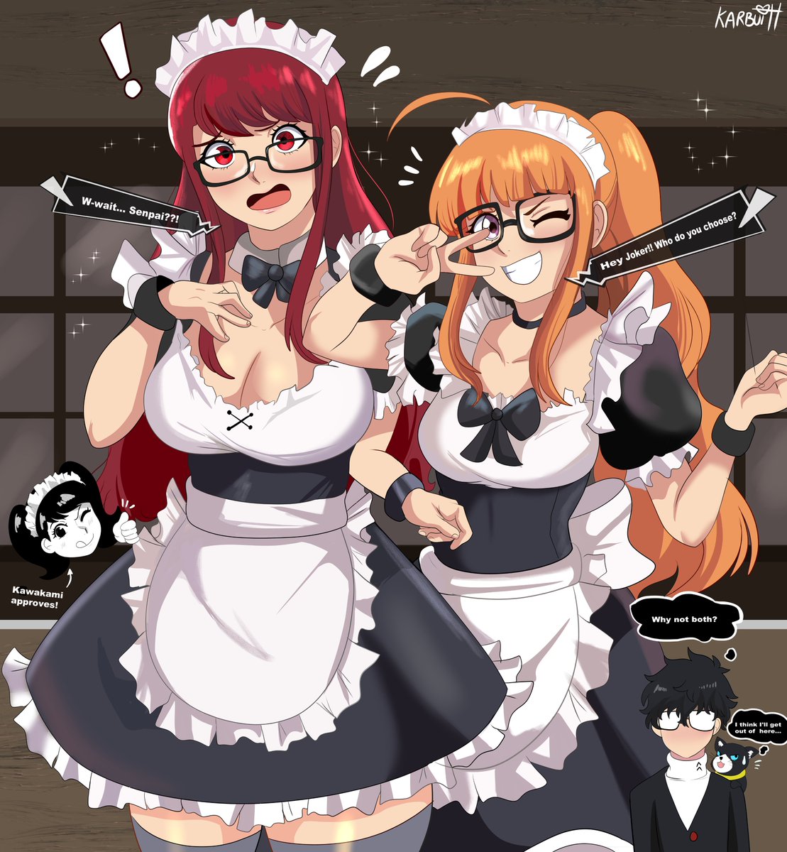 Karbuitt's tweet photo. Maid Sumi and Futabaa https://t.co/y4zTNNnpQt