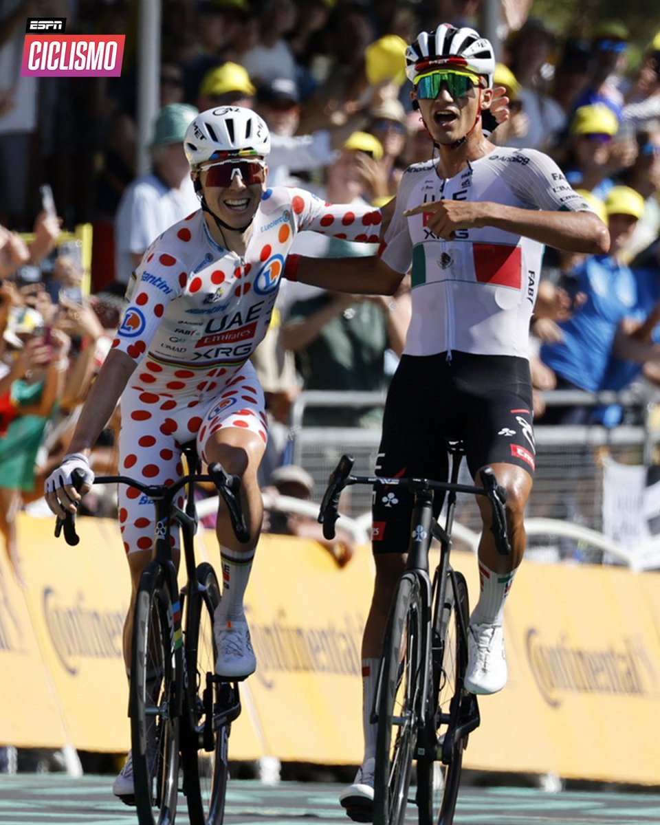 avelai's tweet photo. Pogacar y Del Toro en imagen para el recuerdo.En la 2da Etapa del Tour de Francia 2026. https://t.co/DJgHGphwpy