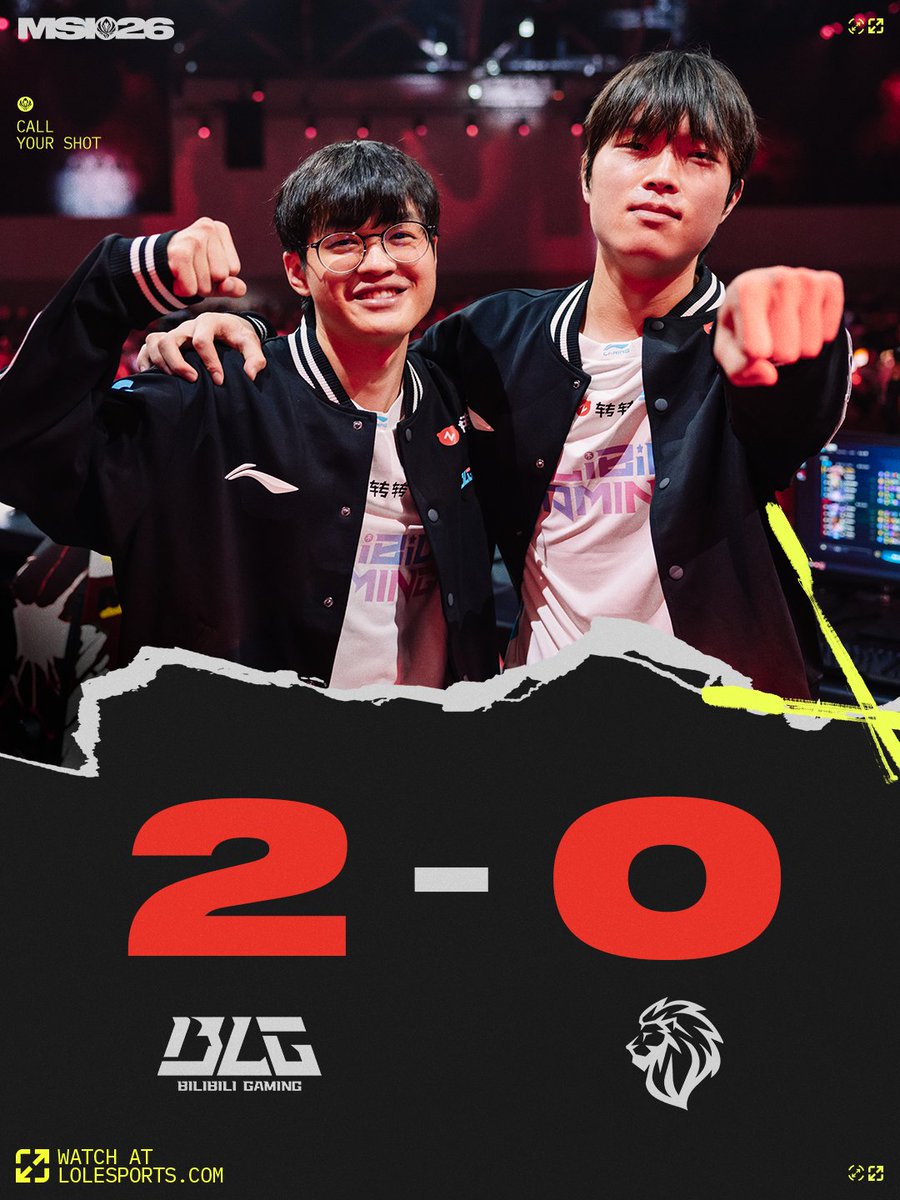 lolesports's tweet photo. MATCH POINT for @BilibiliGaming! 👊 https://t.co/lDMIyjSfbB