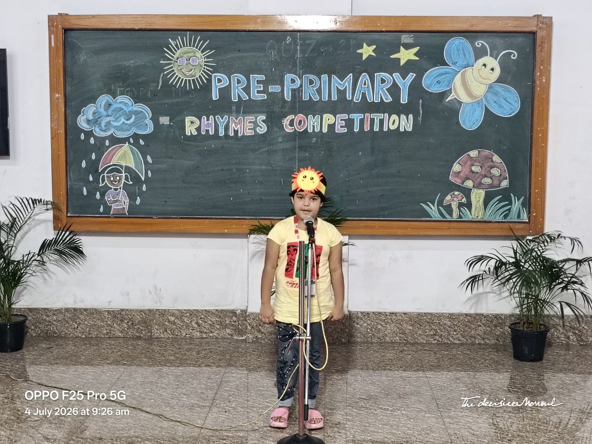 ODM_Intl_School's tweet photo. 🎤✨ Tiny voices, big confidence! 🌈 Our little stars lit up the stage at the Pre-Primary Rhymes Recitation Competition with expressive performances, joyful smiles, and growing confidence. 🌟📚
#RhymesRecitation #EarlyYearsEducation #StageConfidence #JoyfulLearning #growwithodm https://t.co/MfZU5UXUiV