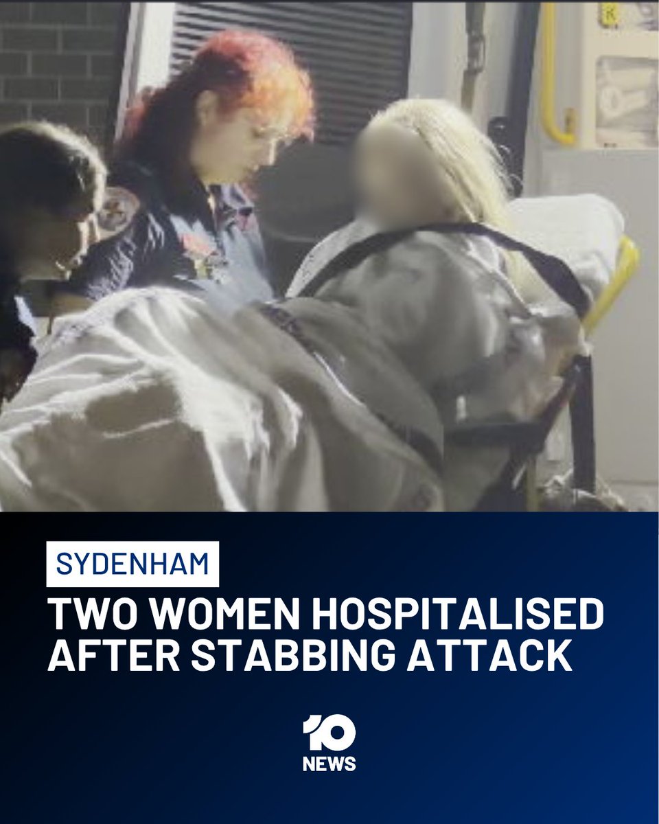 10NewsMelb's tweet photo. A manhunt is underway after two women were stabbed in Melbourne's north-west.

Police allege a man arrived at a home on O'Neill Street shortly after 11pm yesterday, where an altercation occurred.

The attacker fled the scene following the alleged double stabbing, and the two women were taken to hospital with serious injuries.

Tune in to 10 News at 5pm for more.