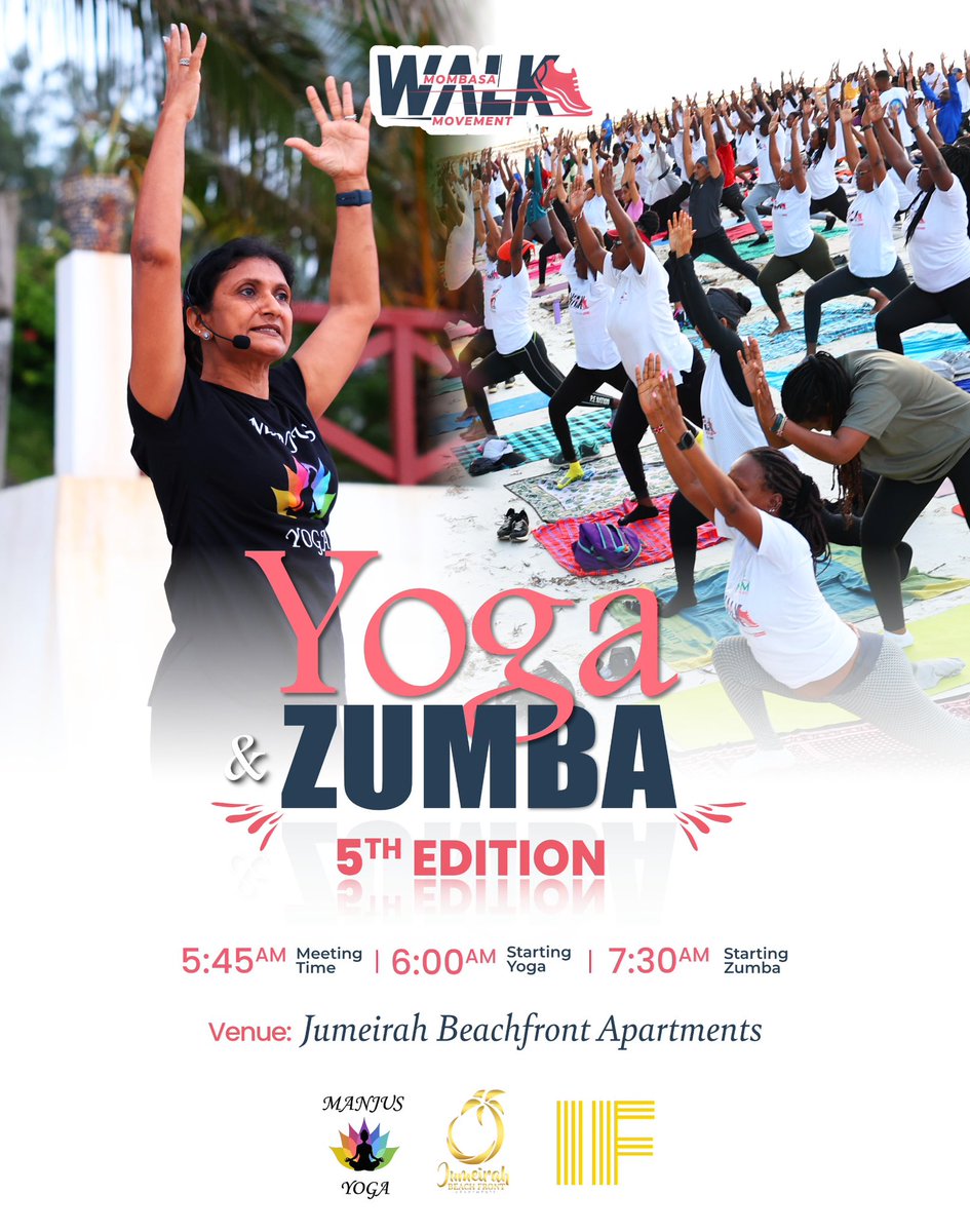 MsaWalkMovement's tweet photo. If your body has been asking for a reset, this is your sign 😌✨

Join us on Saturday, 11th July 2026 for Yoga &amp; Zumba 5th Edition at Jumeirah Beachfront Apartments for a wholesome morning of movement and wellness. https://t.co/7CBNaNuQid