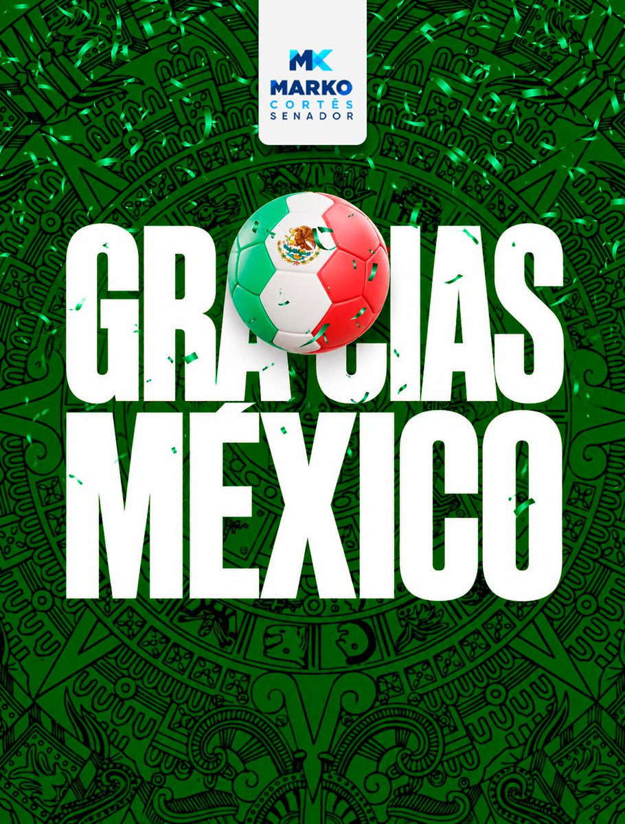 MarkoCortes's tweet photo. 🇲🇽 Gracias a nuestra @miseleccionmx por representar a México con entrega, disciplina y corazón. https://t.co/K6S1PMGjIi