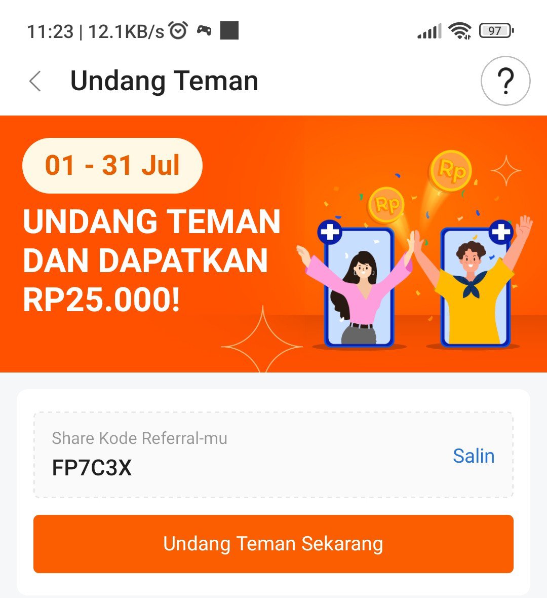 zieyujkt's tweet photo. Yang mau daftar seabank buat promo besok bisa pake rederal aku ya
Kode referral : FP7C3X https://t.co/lf6jpa8m2R