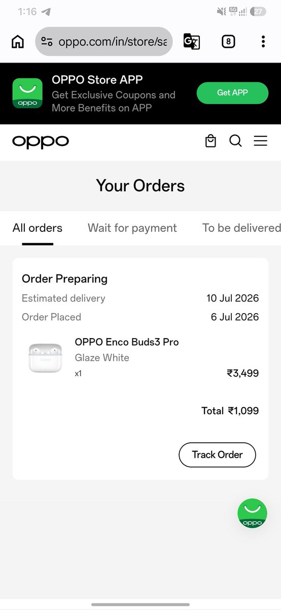sanjayJaat69's tweet photo. @dealztrendz Managed to grab this last night 

Worth it in 1099?? https://t.co/K0UaOyRwte