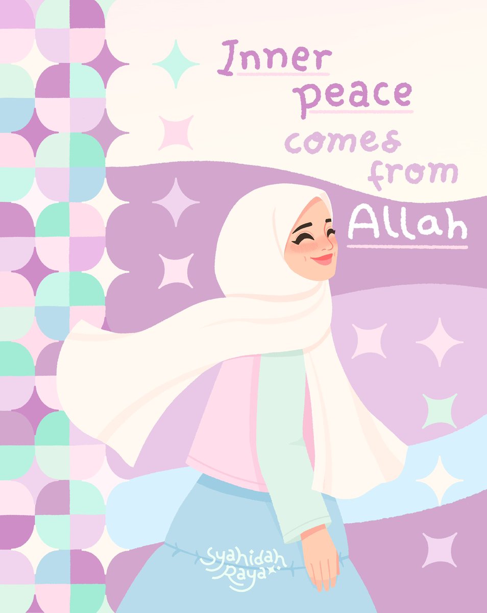 syahidahraya's tweet photo. Inner peace comes from Allah 📝

This one realization changed me a lot. I did not know before that inner peace comes from Allah, and we humans cannot make it ourselves

Allah indeed owns everything and is in power over everything in this life, including our hearts 🥹🤍 https://t.co/wkZOmYaela