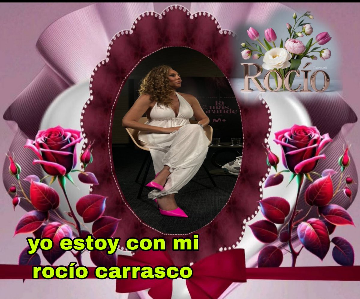 AuroraGonzlezM6's tweet photo. Buenos días 💋 mis corazones, feliz lunes fucsia. Yo estoy y estaré en el equipo de mi rocío carrasco. 💪💜
#APOYOROCIO6JL #MareaFucsiaRC
#ROCIOCARRASCOTIENERAZON
#ADMALTRATADORQuiquillero un maltratador nunca puede ser buen padre #ROCIOYOSITECREO 💜🫂😘👠🫶 https://t.co/3EKzI04qtf