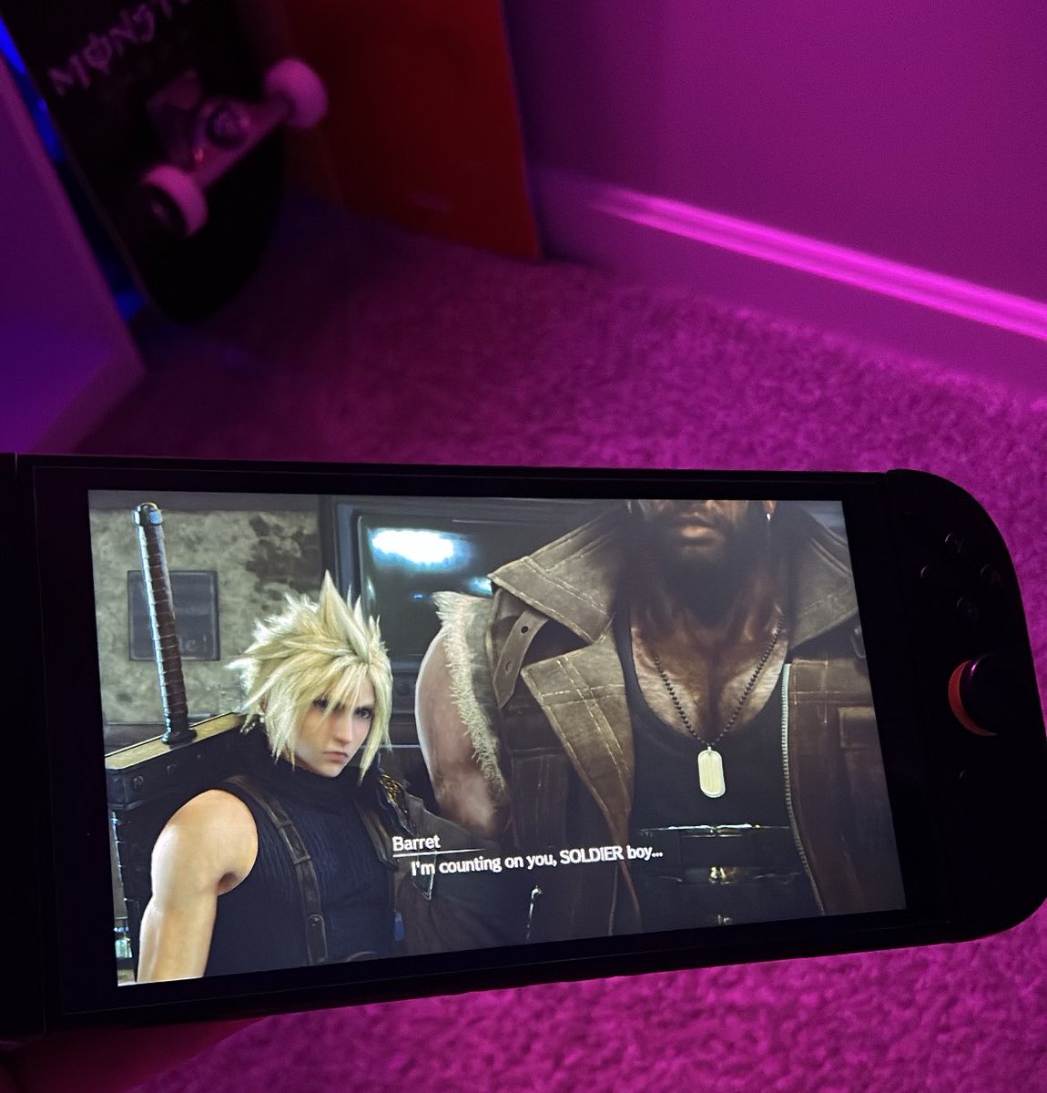 Imrobotjo's tweet photo. Playing Final Fantasy 7 remake on the Switch 2 is a top 10 gaming moment for me. It just feels perfect. https://t.co/7L9UIrQ2Ts